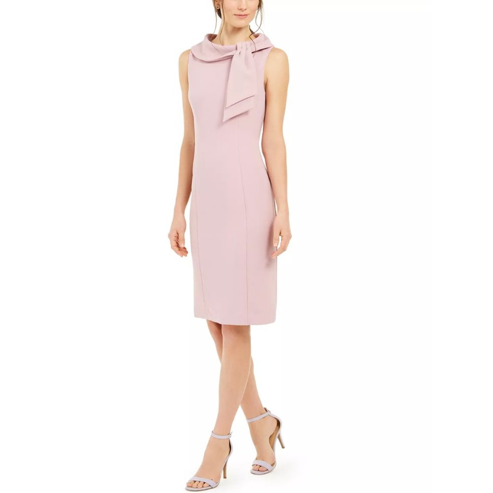 HARPER ROSE pink Neck-Tie Sheath Dress